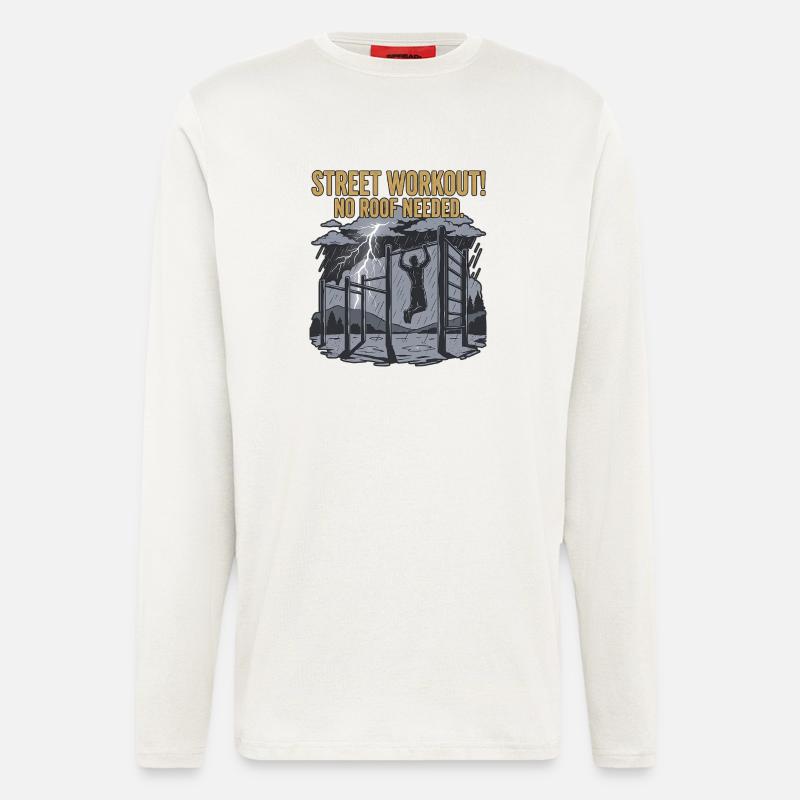 Calisthenics Workout - Langarmshirt - made by SPREAD  - OFF WHITE