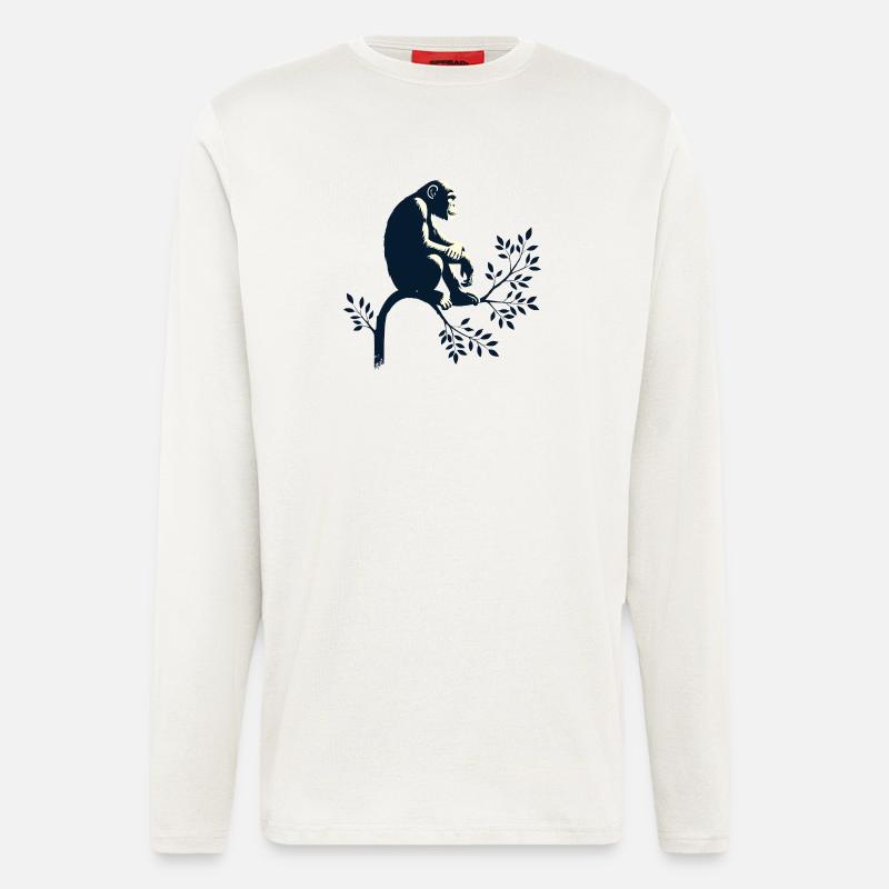 Chimpanzee - Longsleeve - made by SPREAD  - OFF WHITE