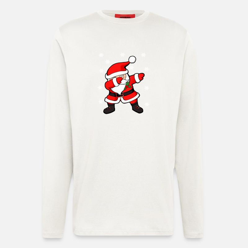 Santa Dab Festliche Stimmung - Langarmshirt - made by SPREAD  - OFF WHITE