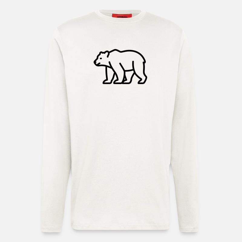 bear - Longsleeve - made by SPREAD  - OFF WHITE