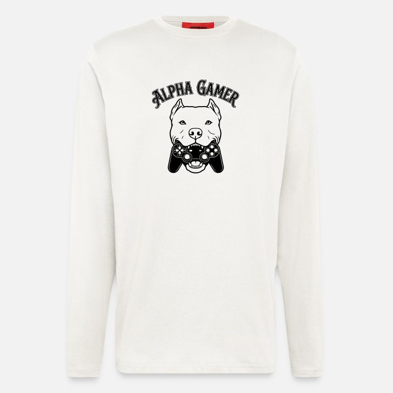 alpha gamer - Longsleeve - made by SPREAD  - OFF WHITE
