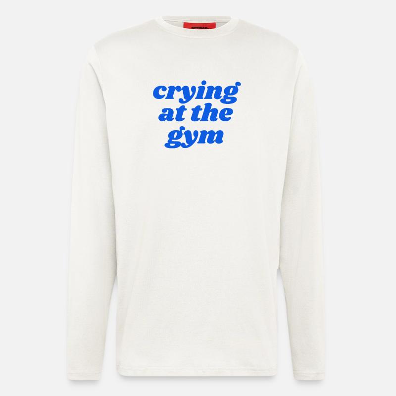 crying at the gym - Longsleeve - made by SPREAD  - OFF WHITE