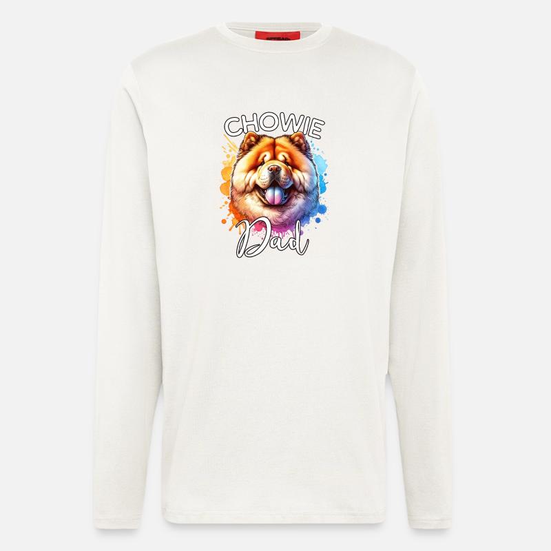 Chowchow Papa - Langarmshirt - made by SPREAD - OFF WHITE