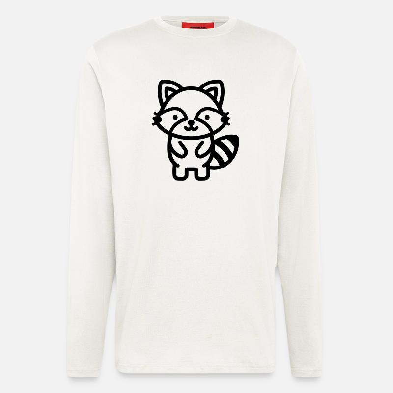 raccoon - Longsleeve - made by SPREAD  - OFF WHITE