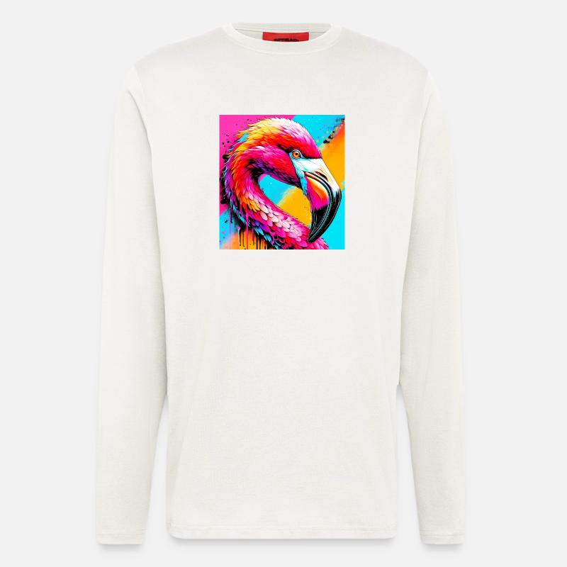 flamingo - Longsleeve - made by SPREAD - OFF WHITE