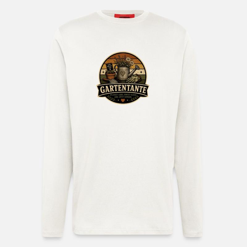 Gartentante Retro - Langarmshirt - made by SPREAD  - OFF WHITE