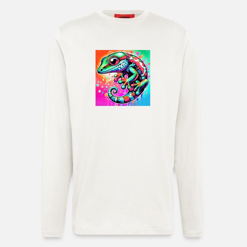 Gecko - Langarmshirt - made by SPREAD  - OFF WHITE