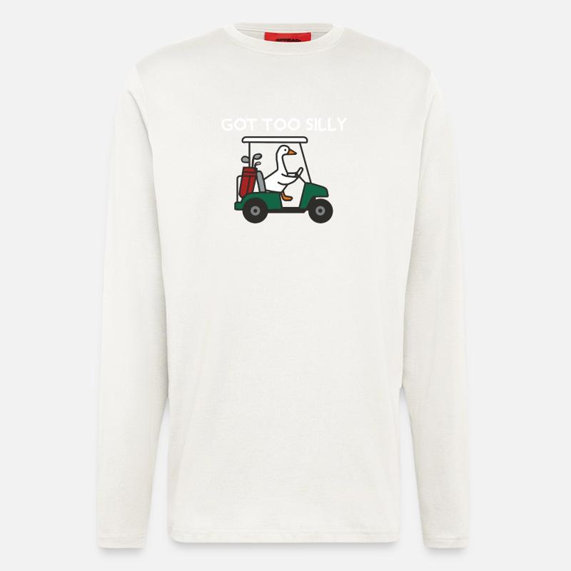 Got Too Silly Golf Goose - Longsleeve - made by SPREAD  - OFF WHITE