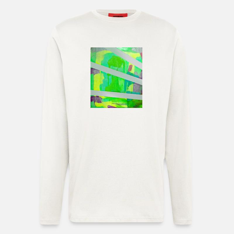 Neon Kaleido Abstract - Longsleeve - made by SPREAD  - OFF WHITE
