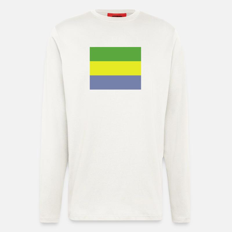 Gabon flag - Longsleeve - made by SPREAD  - OFF WHITE
