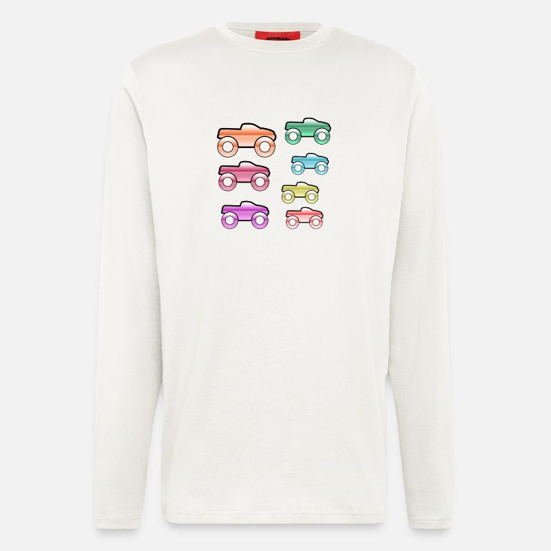 Autos - Langarmshirt - made by SPREAD - OFF WHITE