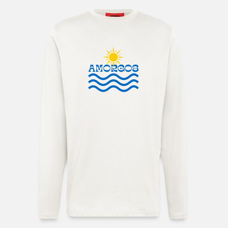 Amorgos Sun Waves - Longsleeve - made by SPREAD - OFF WHITE