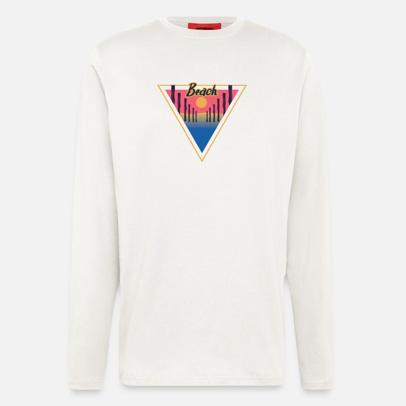 Beach Triangle - Langarmshirt - made by SPREAD - OFF WHITE