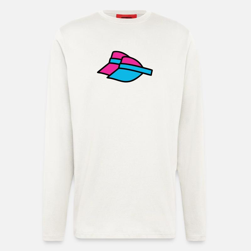 90er Sonnenblenden Retro Visor - Langarmshirt - made by SPREAD  - OFF WHITE