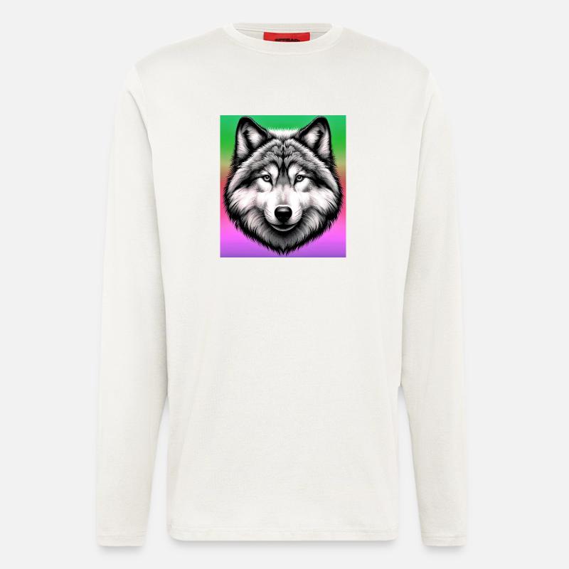 Wolf - Langarmshirt - made by SPREAD - OFF WHITE