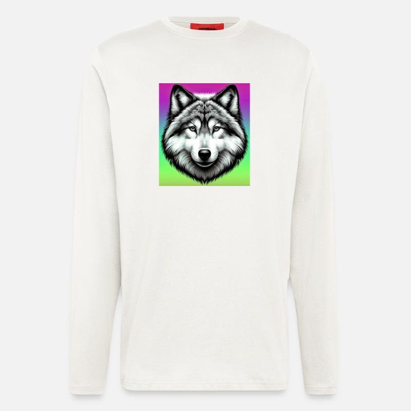 Wolf - Longsleeve - made by SPREAD  - OFF WHITE
