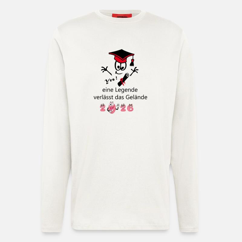 Schulabschluss 2026 - Langarmshirt - made by SPREAD - OFF WHITE