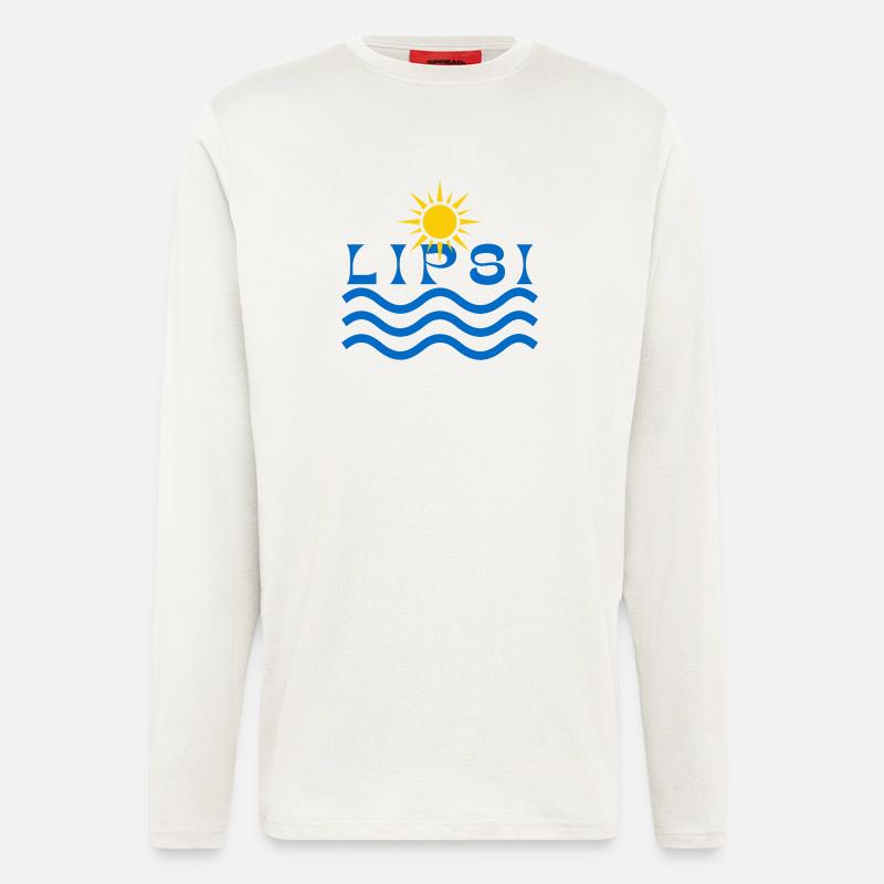 Lipsi Sun waves  - Longsleeve - made by SPREAD  - OFF WHITE