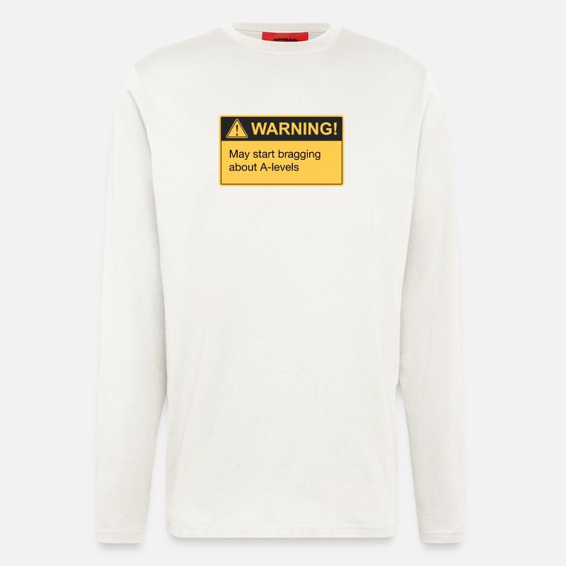 Bragging A level results - Longsleeve - made by SPREAD  - OFF WHITE