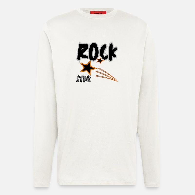 Rock Star - Langarmshirt - made by SPREAD  - OFF WHITE