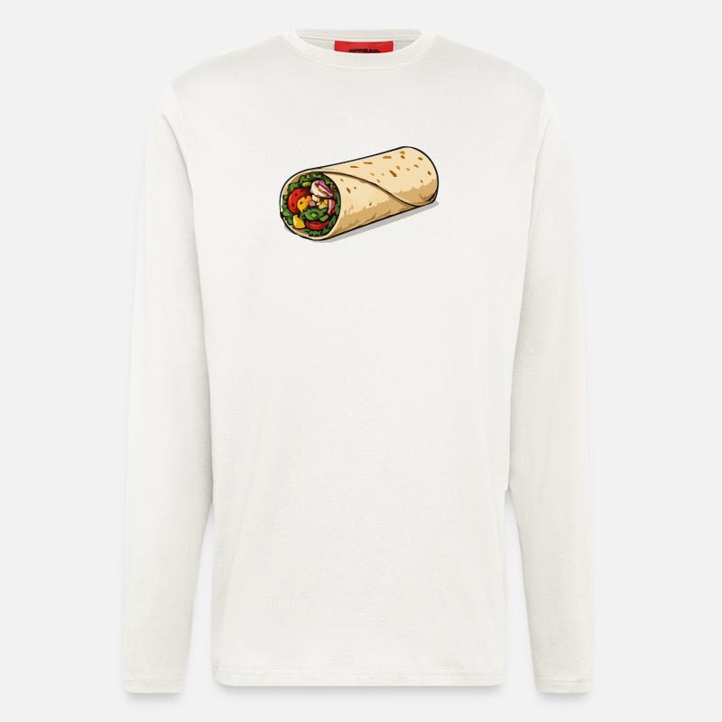Colourful burrito wrap - Longsleeve - made by SPREAD - OFF WHITE