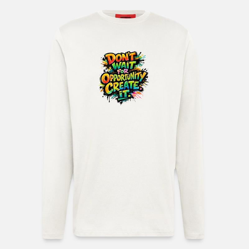 Don-t_wait_ - Longsleeve - made by SPREAD  - OFF WHITE