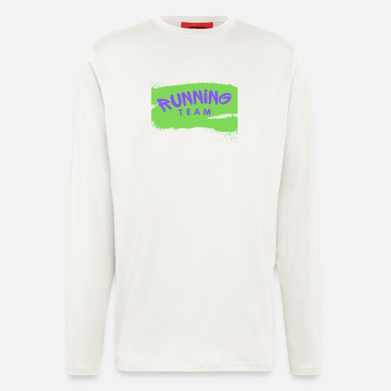 Running Team - Langarmshirt - made by SPREAD - OFF WHITE