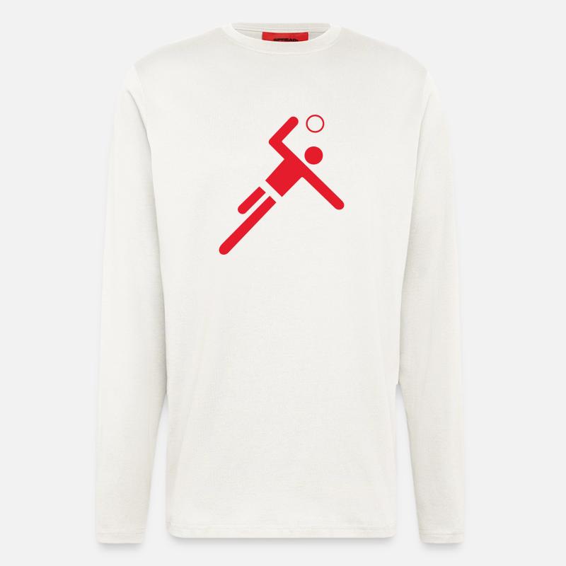 Red handball player - Longsleeve - made by SPREAD  - OFF WHITE