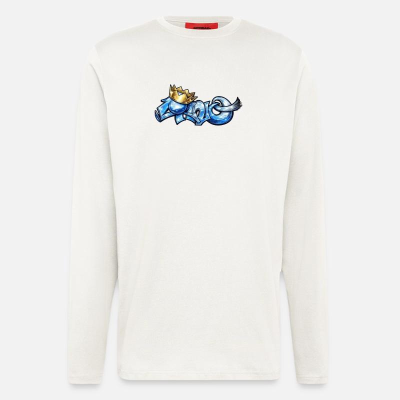 Cano-Blau - Langarmshirt - made by SPREAD - OFF WHITE