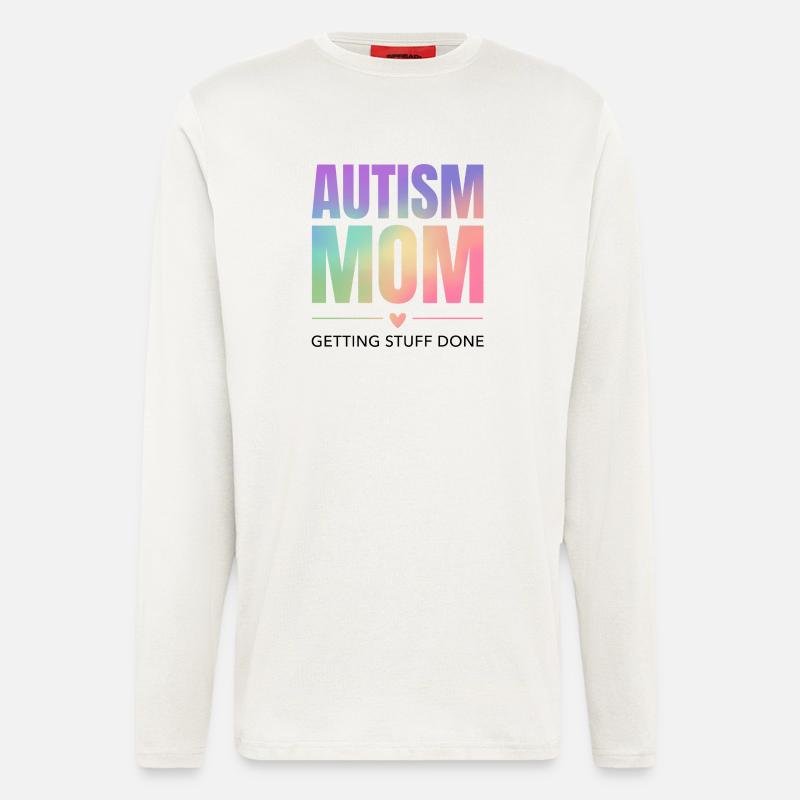 Autismus-Mama – Dinge erledigen - Langarmshirt - made by SPREAD - OFF WHITE