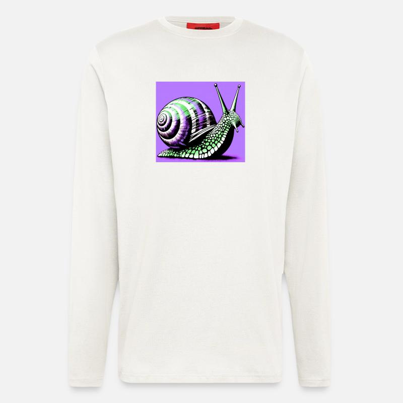 Schnecke - Langarmshirt - made by SPREAD - OFF WHITE