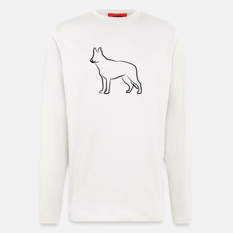 German Shepherd Sketch - Longsleeve - made by SPREAD  - OFF WHITE