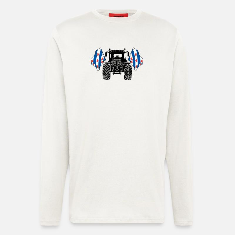 Friesland_Tractor_Pride - Langarmshirt - made by SPREAD  - OFF WHITE