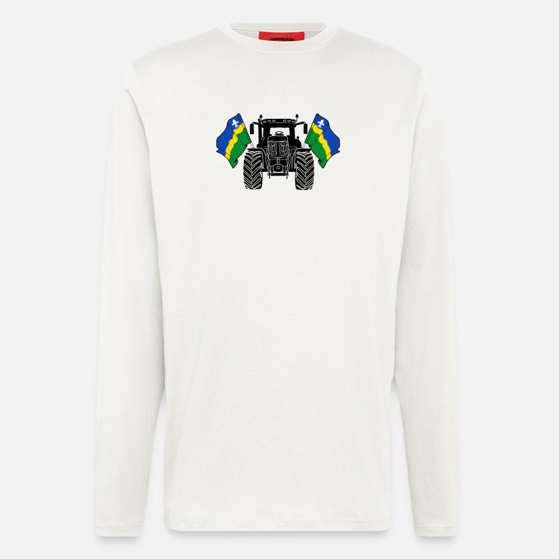Flevoland_Tractor_Pride - Langarmshirt - made by SPREAD  - OFF WHITE
