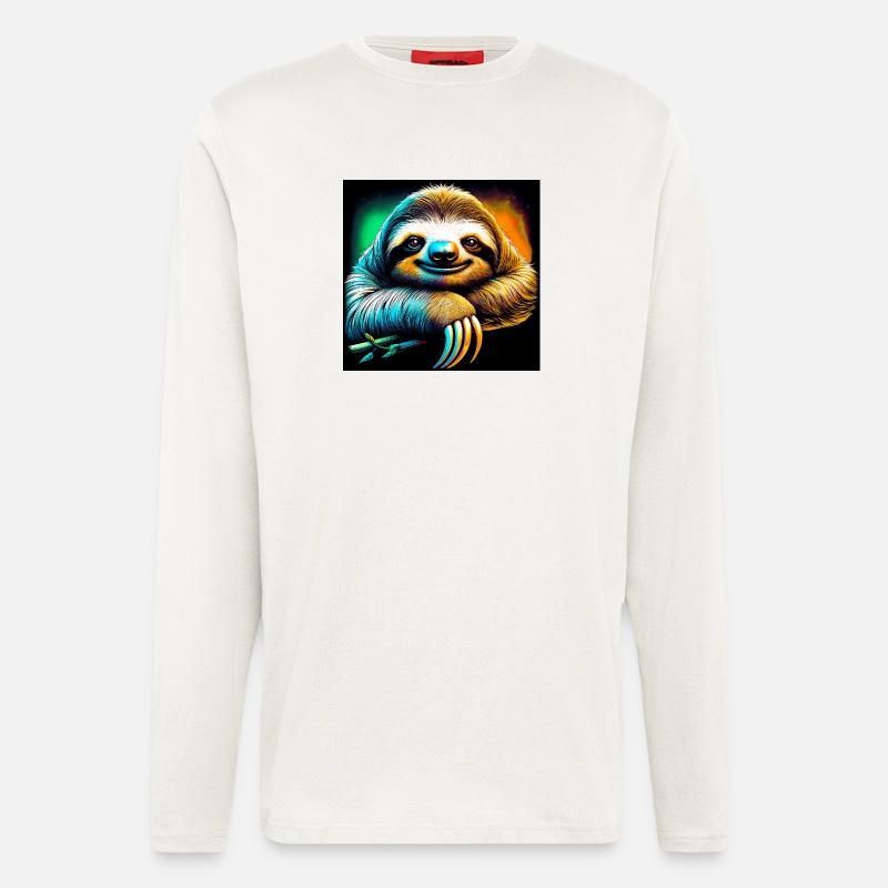 Faultier - Langarmshirt - made by SPREAD  - OFF WHITE
