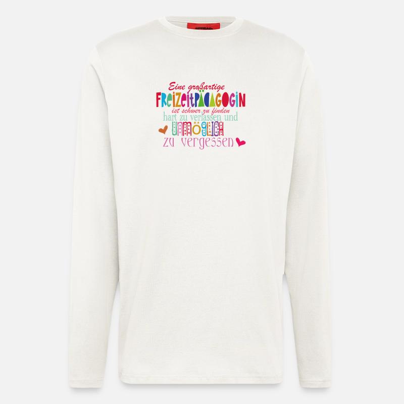 Freizeitpädagogin - Langarmshirt - made by SPREAD - OFF WHITE