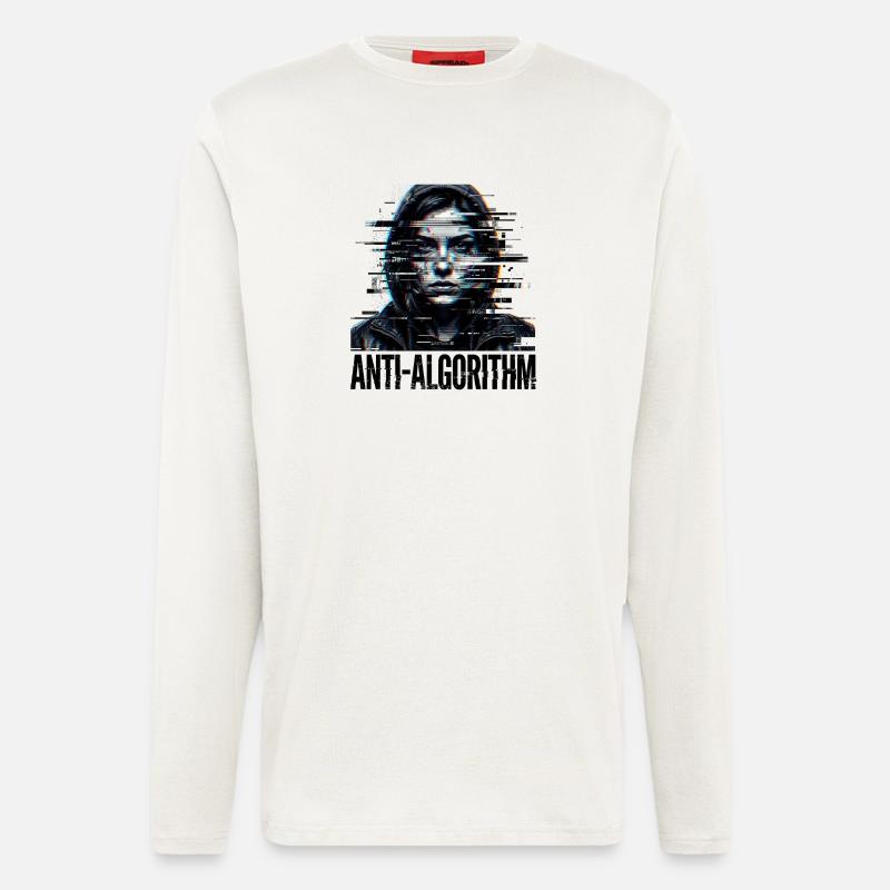 Anti Algorithm Digital - Langarmshirt - made by SPREAD  - OFF WHITE