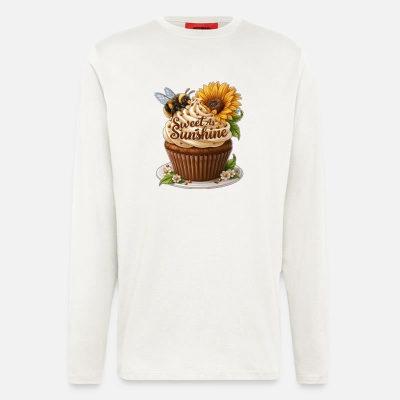 Sweet as Sunshine Cupcake-Kunst - Langarmshirt - made by SPREAD - OFF WHITE