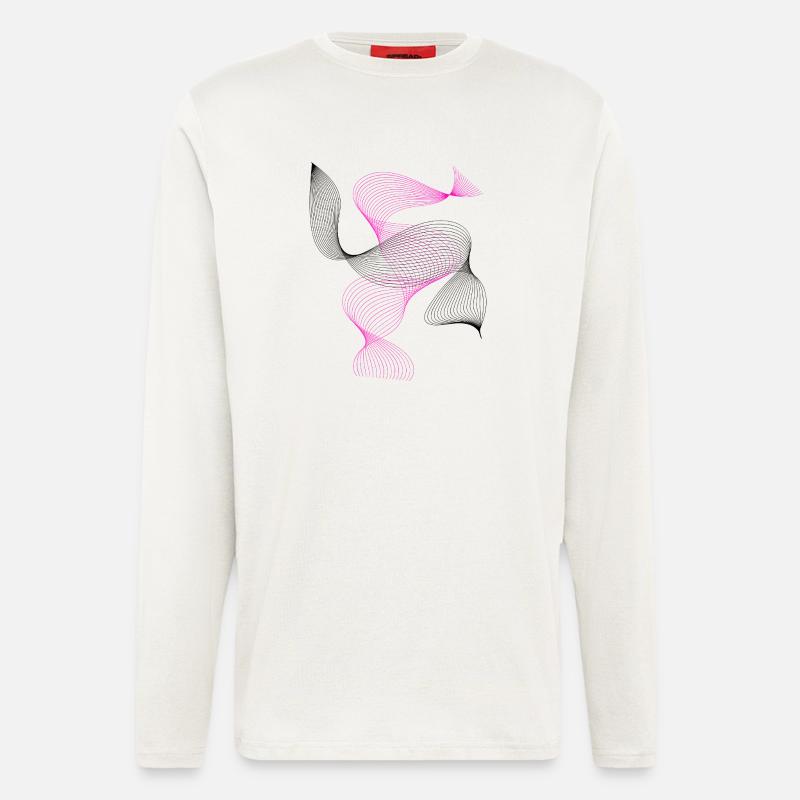 Neon Spiral Pink Abstract - Longsleeve - made by SPREAD - OFF WHITE