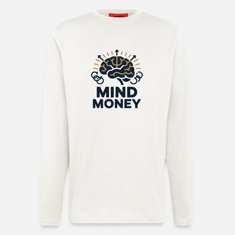 Mind Money Brain Graphic - Longsleeve - made by SPREAD - OFF WHITE