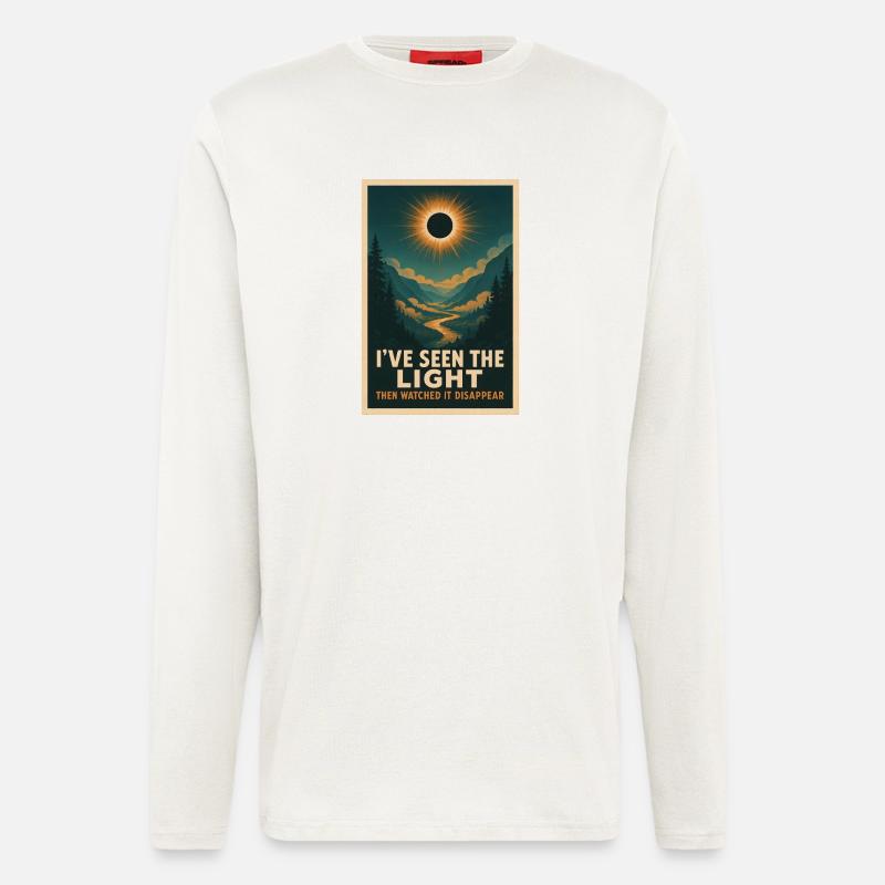 Licht verschwindet | Eclipse - Langarmshirt - made by SPREAD - OFF WHITE
