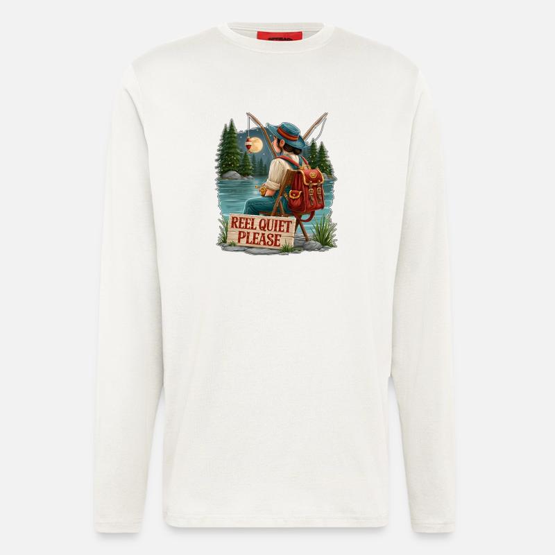 Reel Quiet Please Angel-Szene - Langarmshirt - made by SPREAD  - OFF WHITE