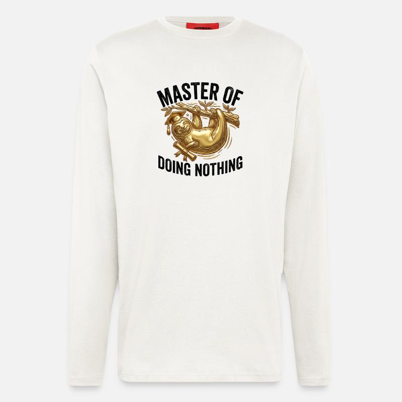 Sloth Master of Doing Nothing - Longsleeve - made by SPREAD - OFF WHITE