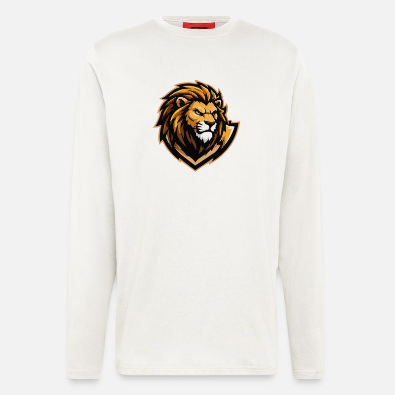 Löwe Comic - Langarmshirt - made by SPREAD - OFF WHITE