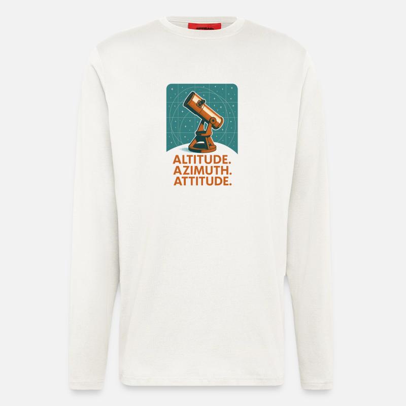 High Azimuth Posture | Astronomy - Longsleeve - made by SPREAD  - OFF WHITE
