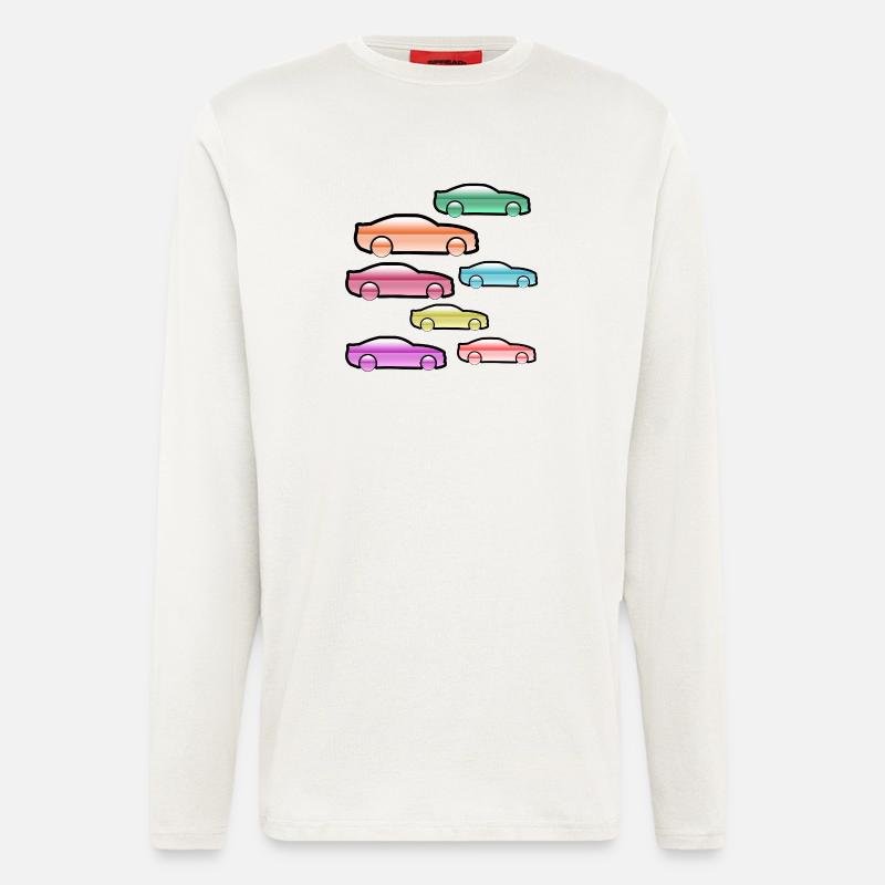 Autos - Langarmshirt - made by SPREAD  - OFF WHITE