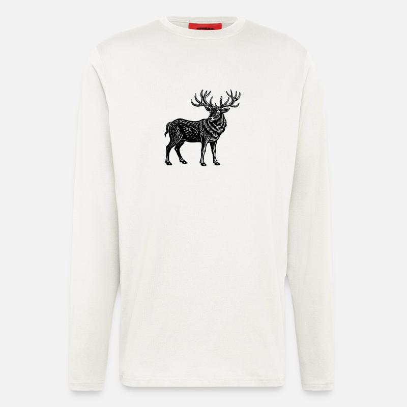 Elch - Langarmshirt - made by SPREAD - OFF WHITE