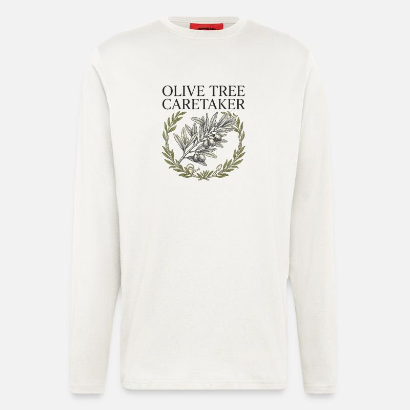 Olive Tree Caretaker - Longsleeve - made by SPREAD  - OFF WHITE