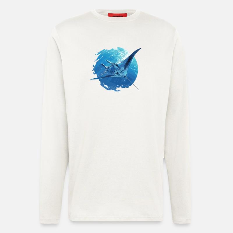 Rays Manta Rays - Longsleeve - made by SPREAD  - OFF WHITE