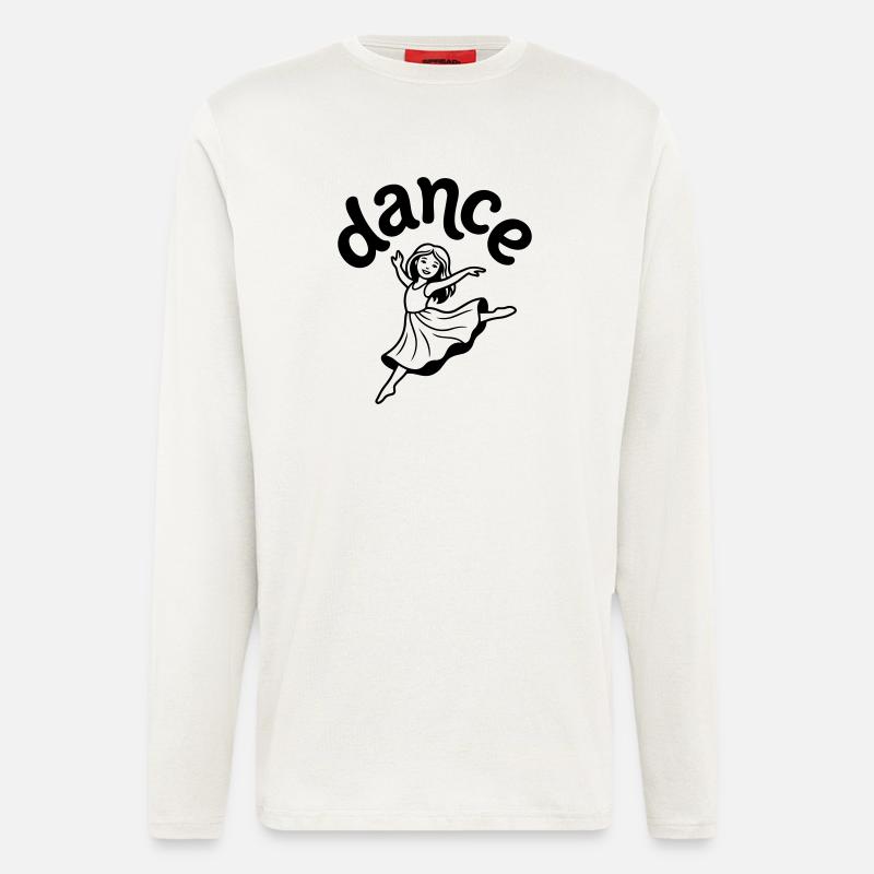 danseuse - Manches longues bio décontracté fabriqué en UE - OFF WHITE